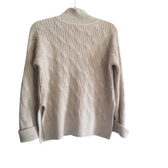 Club Monaco Wool Silk Women's Brown Oversized Sweater Sz XXS - Picture 2 of 5